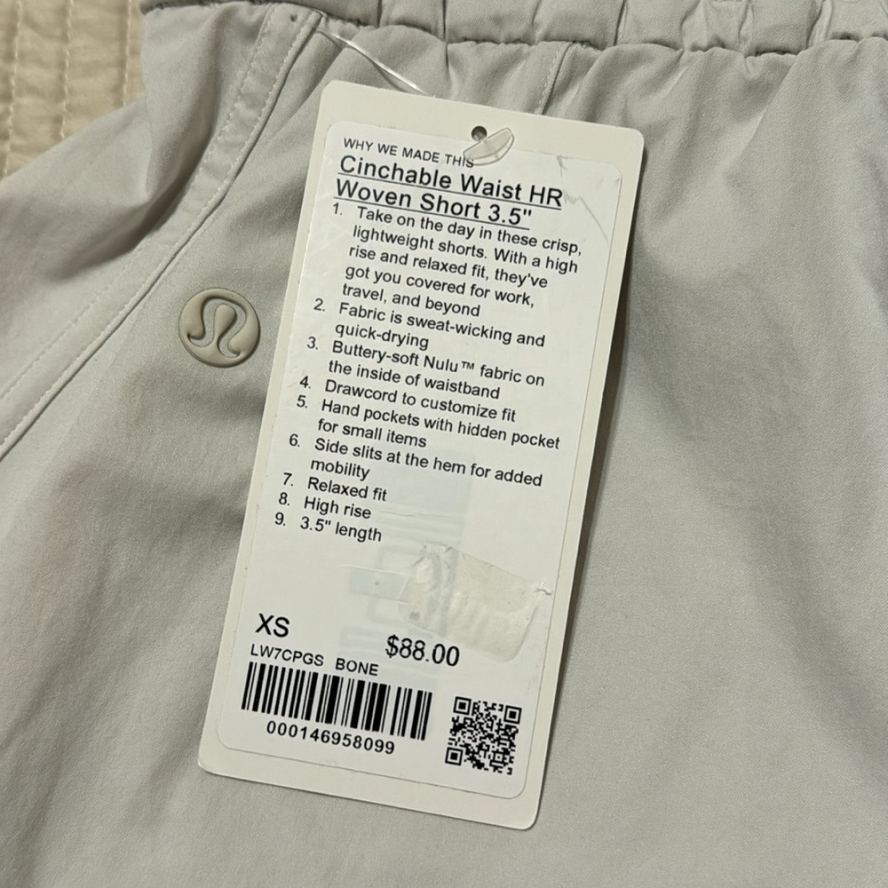 Cinchable Waist HR Woven Short 3.5” - Picture 8 of 10